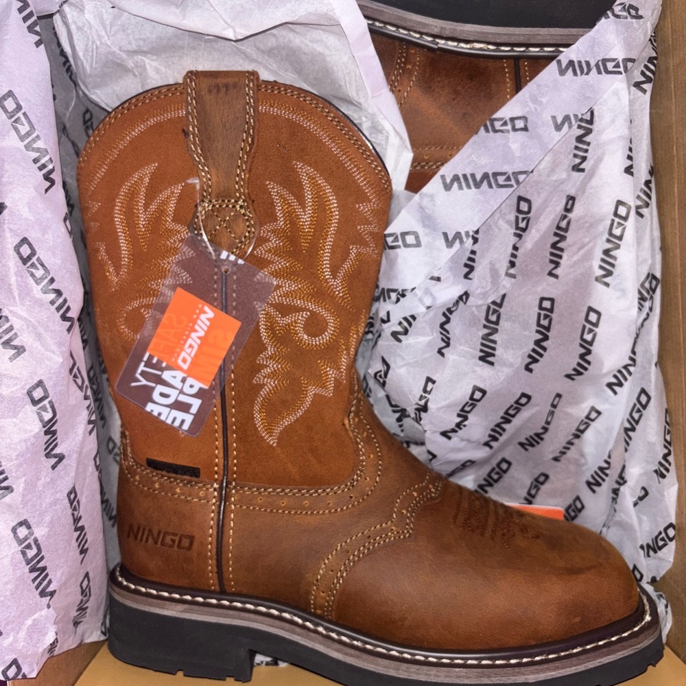 Amazon Brown Western Cowboy Boots